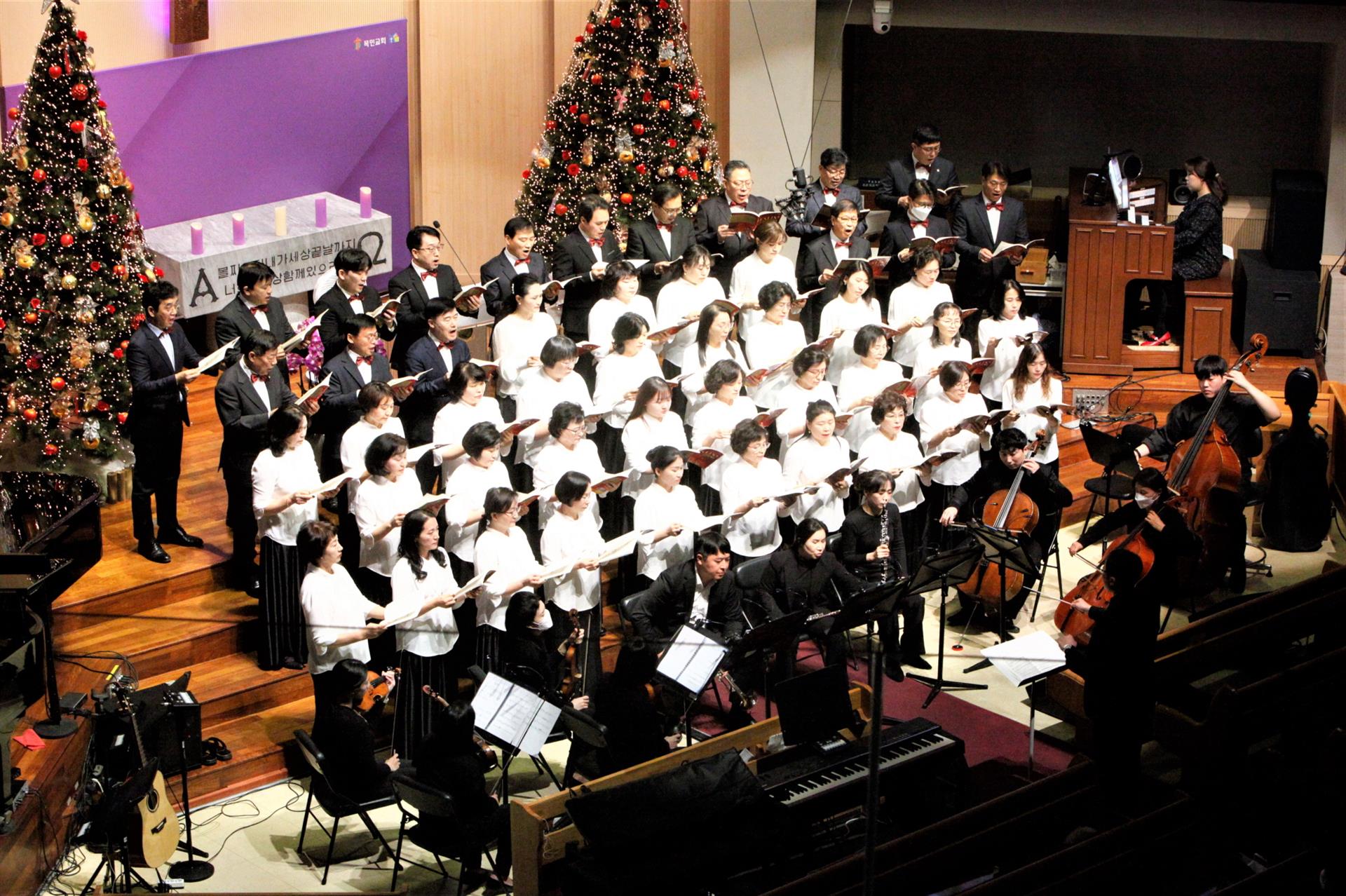 시온 찬양대 전체 사진